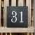 Black Slate House Sign Numbers 6 x 6'' Numbers 1-99