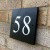 Black Slate House Sign Numbers 6 x 6'' Numbers 1-99