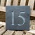 RUSTIC Natural Riven Slate House Numbers - 6 x 6'' NATURAL FINISH
