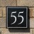 QUALITY Slate House Sign Door Number - BORDER DESIGN