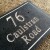 Riven Slate House Sign Address Plaque 200 x 150mm - BORDER DESIGN