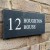 RIVEN Slate House Sign Address Plaque 12 X 6'' - HOUGHTON DESIGN