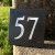 Black Slate House Sign DOOR Numbers 1-99 - Engraved