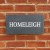 RIVEN Slate House Sign Address Plaque 400 x 200mm ONE LINE