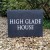 NATURAL Riven Slate House Sign 400 x 300mm - TWO LINES
