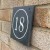 Riven Slate House Sign Number 150 x 125mm - OVAL BORDER