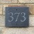 Natural Rustic Slate House Sign Door Number 150 x 125mm - NUMBERS 1-999