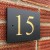 Slate House Sign Door Number 6'' x 5'' - NUMBERS 1-999 METALLIC