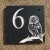 BLACK Slate House Sign Door Number - OWL DESIGN