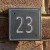 RIVEN Slate House Sign Door Number - BORDER DESIGN
