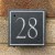 RIVEN Slate House Sign Door Number - BORDER DESIGN