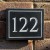 QUALITY Slate House Sign Number Plaque 6'' x 5'' - with BORDER